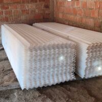 Calamina polipropileno blanco traslucido FIBRAFORTE  1.80m LARGO X 0.84m ANCHO X 1 mm ESPESOR